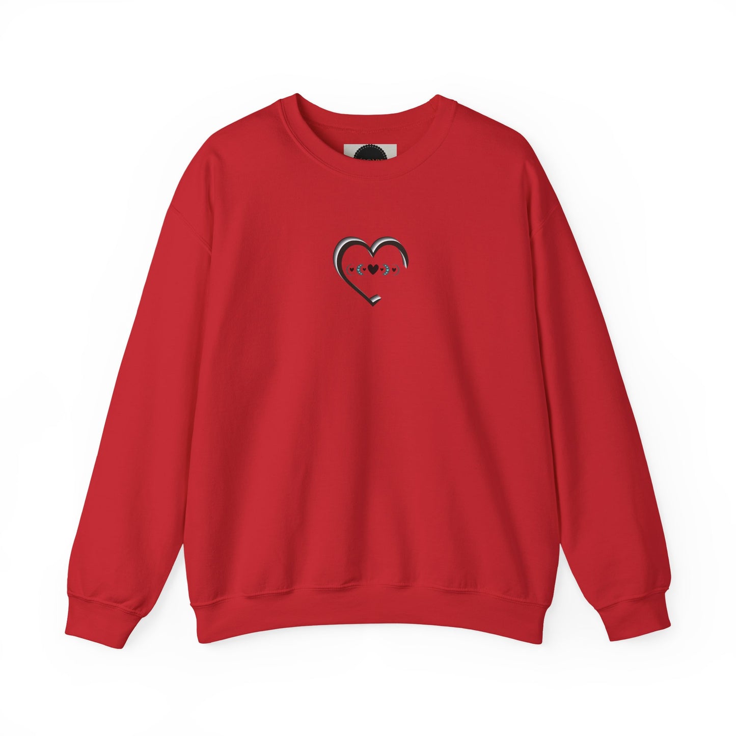 3D Moon Phase Heart Sweatshirt: Celestial Shirt