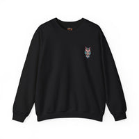 Grumpy Glow Owl Crewneck Sweatshirt - Soft And Warm