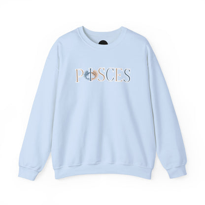 Pisces Zodiac Sweatshirt: Two Fish Astrology Crewneck