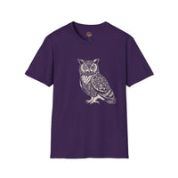 Floral Owl T-Shirt – Intricate Wisdom & Nature Design