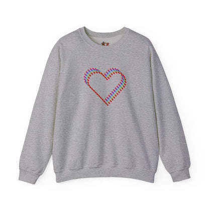 Rainbow Heart Sweatshirt: Autumn Pride Crewneck