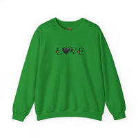 Love Black Heart Sweatshirt – Creativity and Comfort