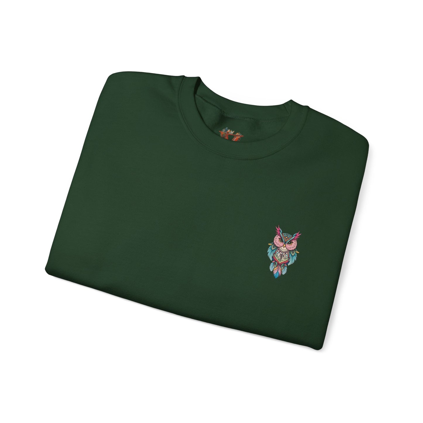 Grumpy Glow Owl Crewneck Sweatshirt - Soft And Warm