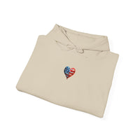 USA Flag Heart Hoodie – Patriotic Style