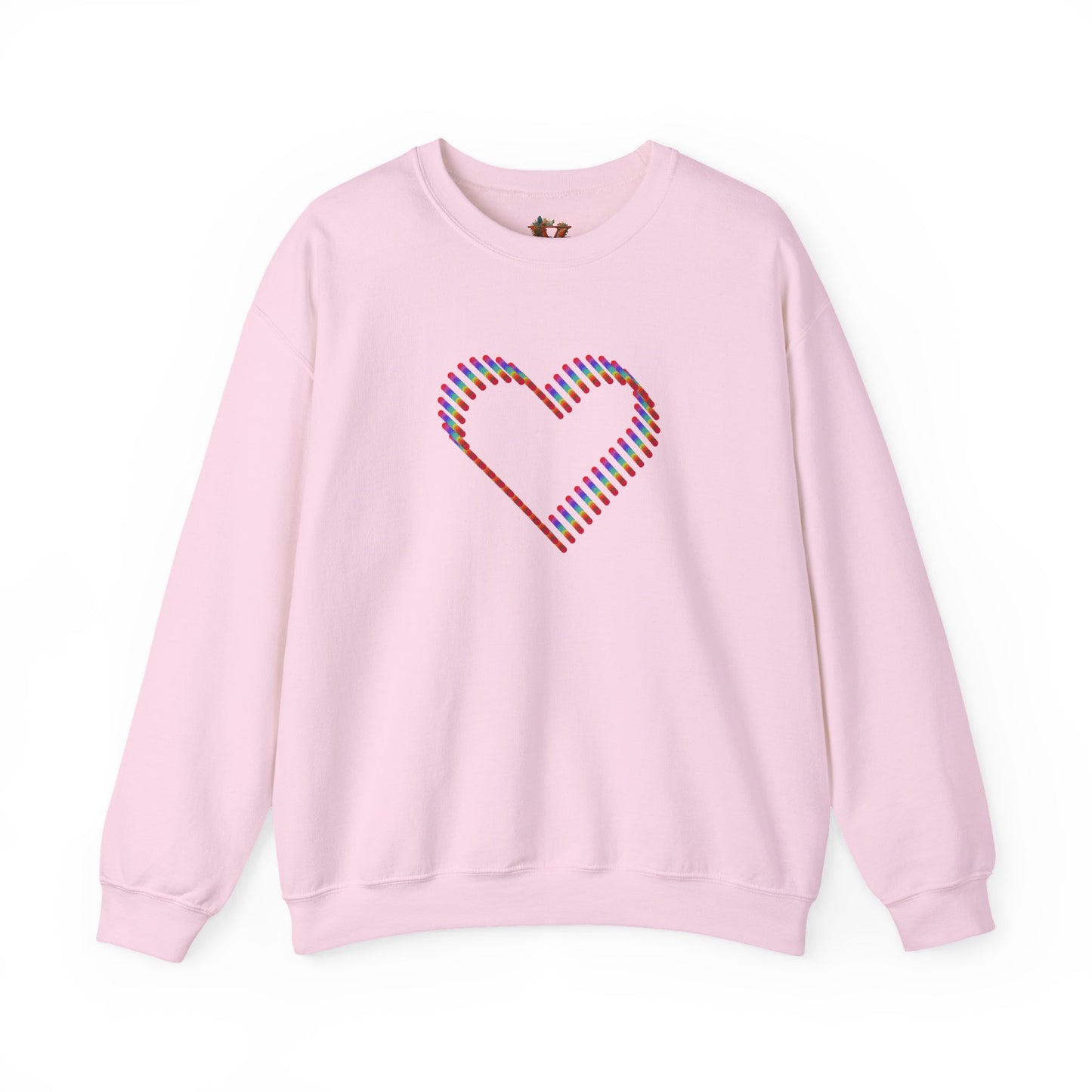 Rainbow Heart Sweatshirt: Autumn Pride Crewneck