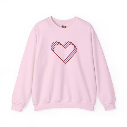 Rainbow Heart Sweatshirt: Autumn Pride Crewneck
