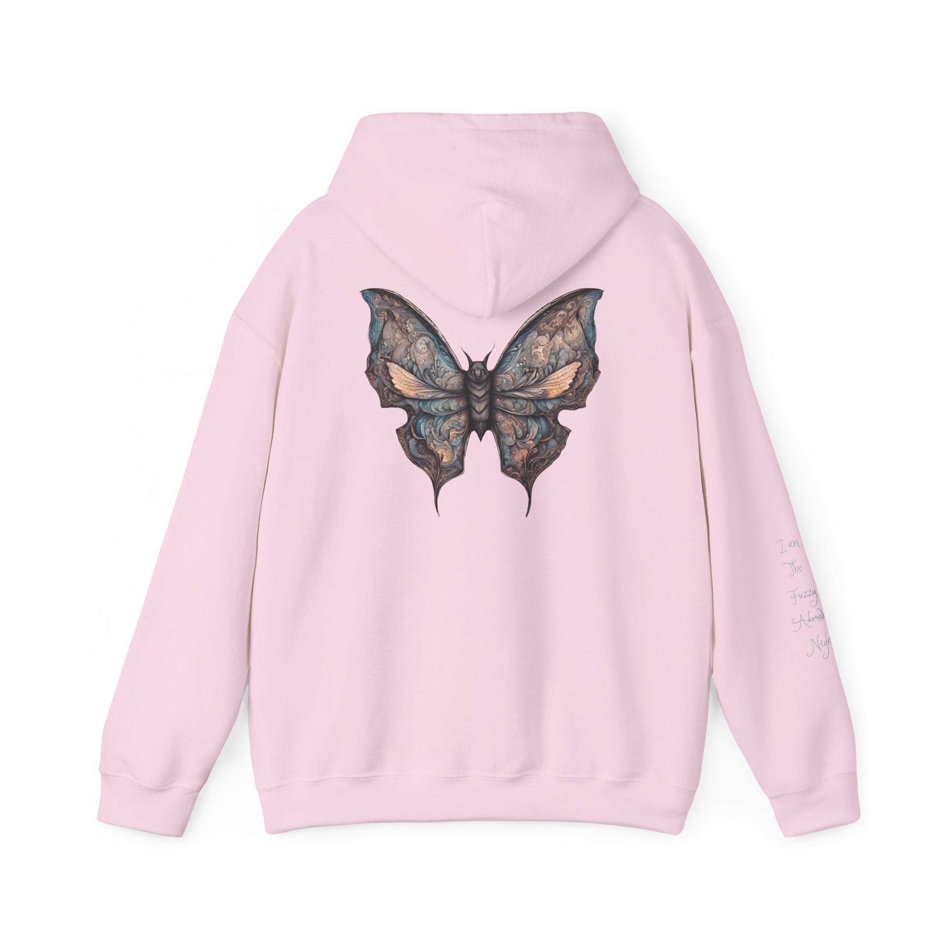 Bat With Butterfly Wings - Fuzzy Adorable Night Hoodie - Chilly Evenings - Vogart 