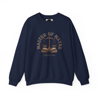 Sarcastic Libra Sweatshirt: Master of Maybe Shirt