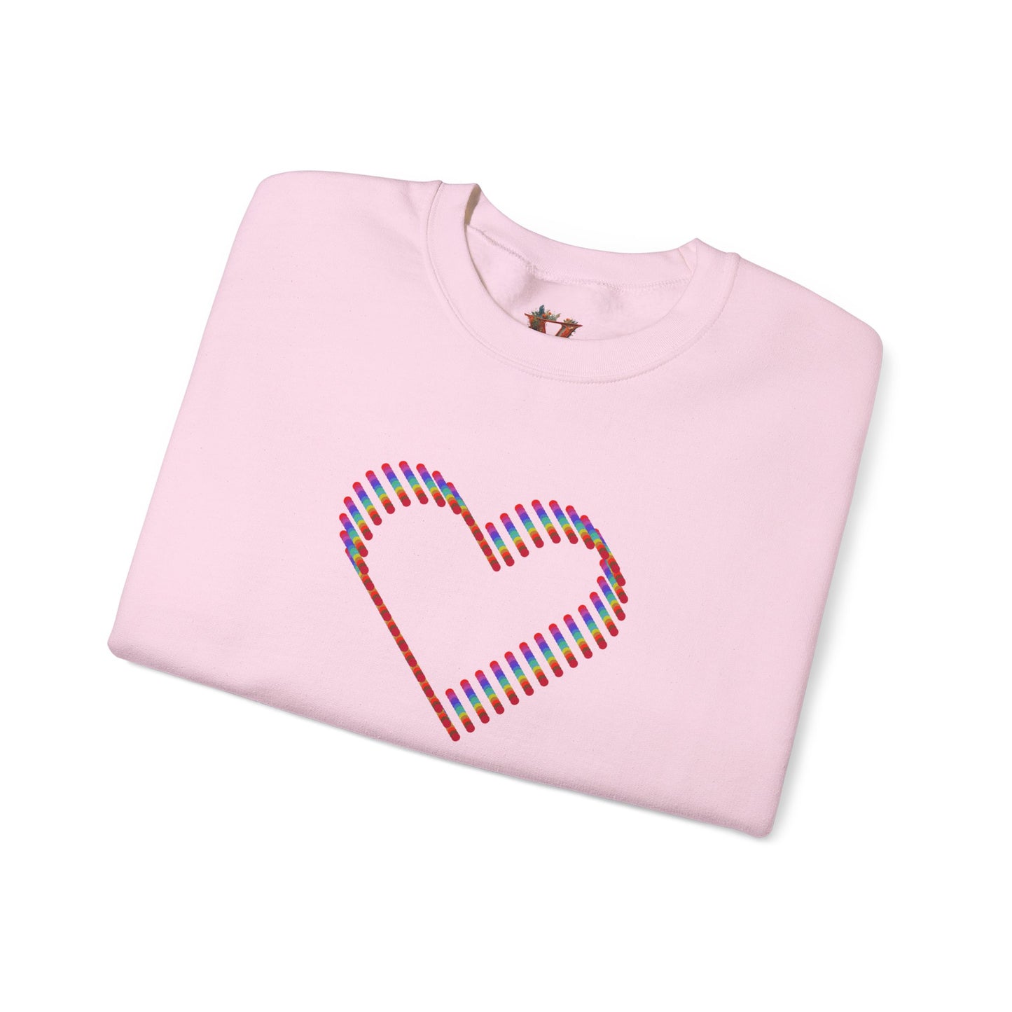 3D Colorful Heart Sweatshirt – Comfort and Artistry