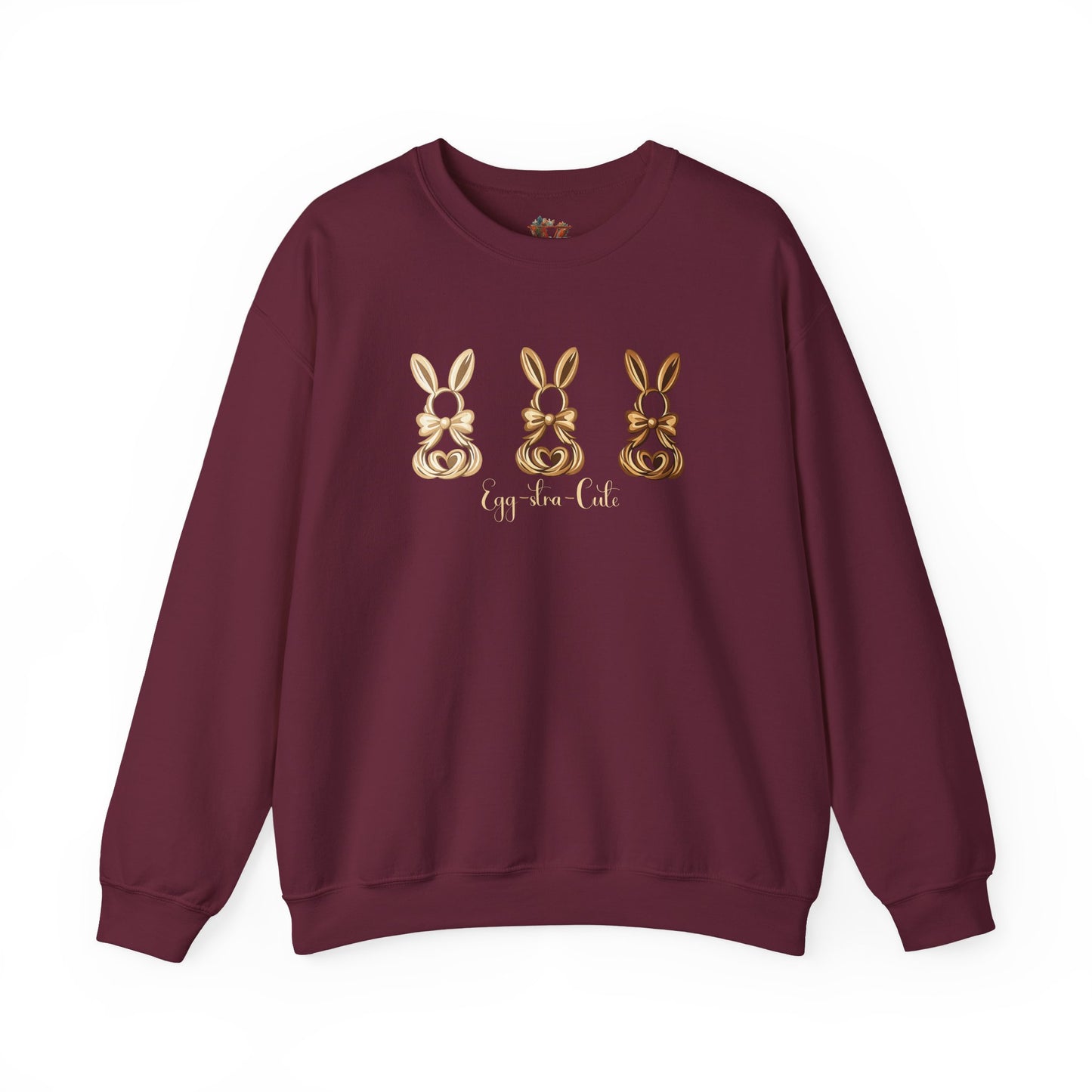 Bunny Trio Sweatshirt: Egg-stra Cute Rabbit Shirt
