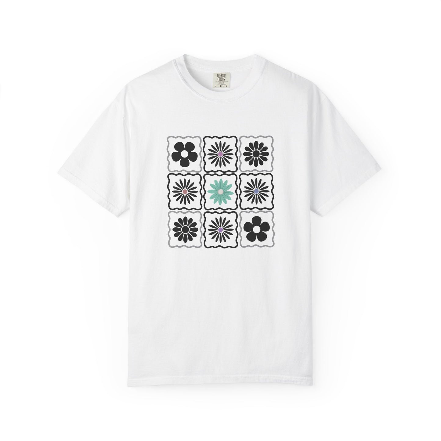 Trendy Boho Floral T-Shirt: Comfort Colors Summer Tee