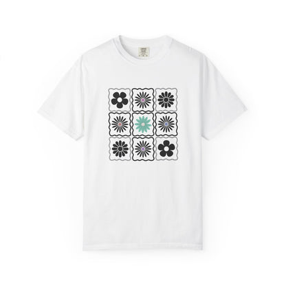Trendy Boho Floral T-Shirt: Comfort Colors Summer Tee