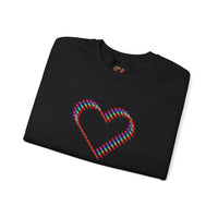 3D Colorful Heart Sweatshirt – Comfort and Artistry