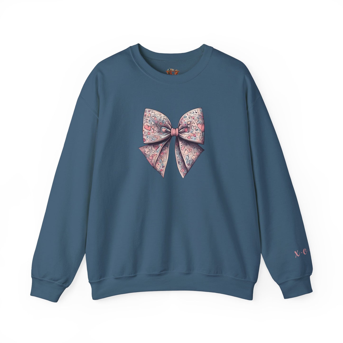 Heart Ribbon Bow X.O.X.O Valentine’s Sweatshirt - Charming and Unique