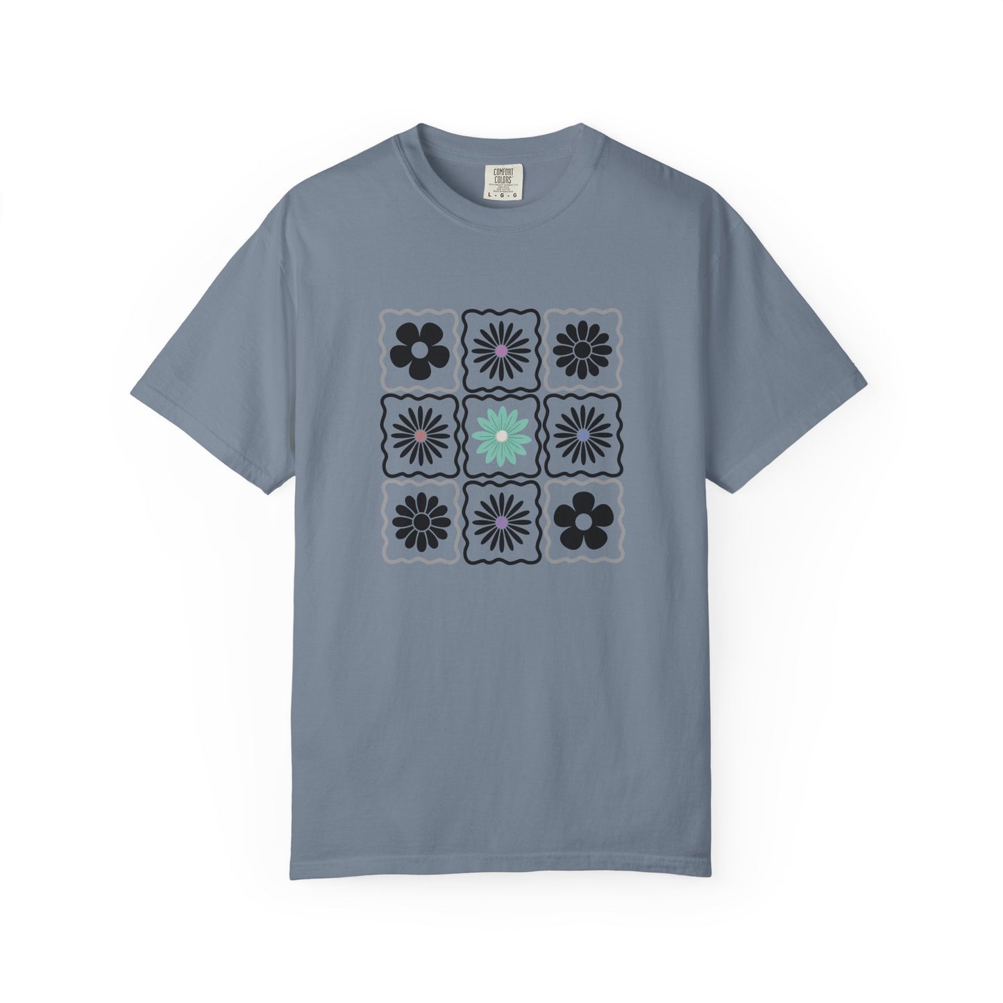 Trendy Boho Floral T-Shirt: Comfort Colors Summer Tee
