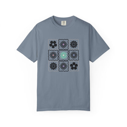 Trendy Boho Floral T-Shirt: Comfort Colors Summer Tee