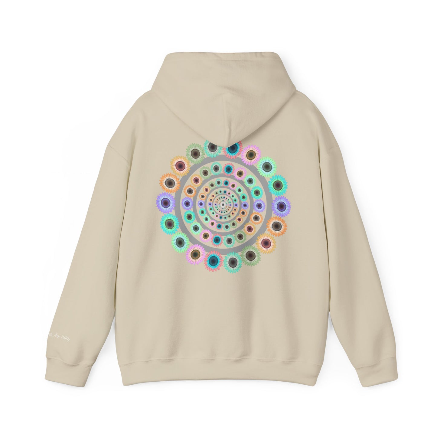 Bloom Softly Mandala Hoodie with Empowering Quote
