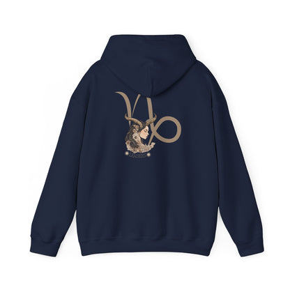 Capricorn Zodiac Hoodie: Back Print - Birthday Gift
