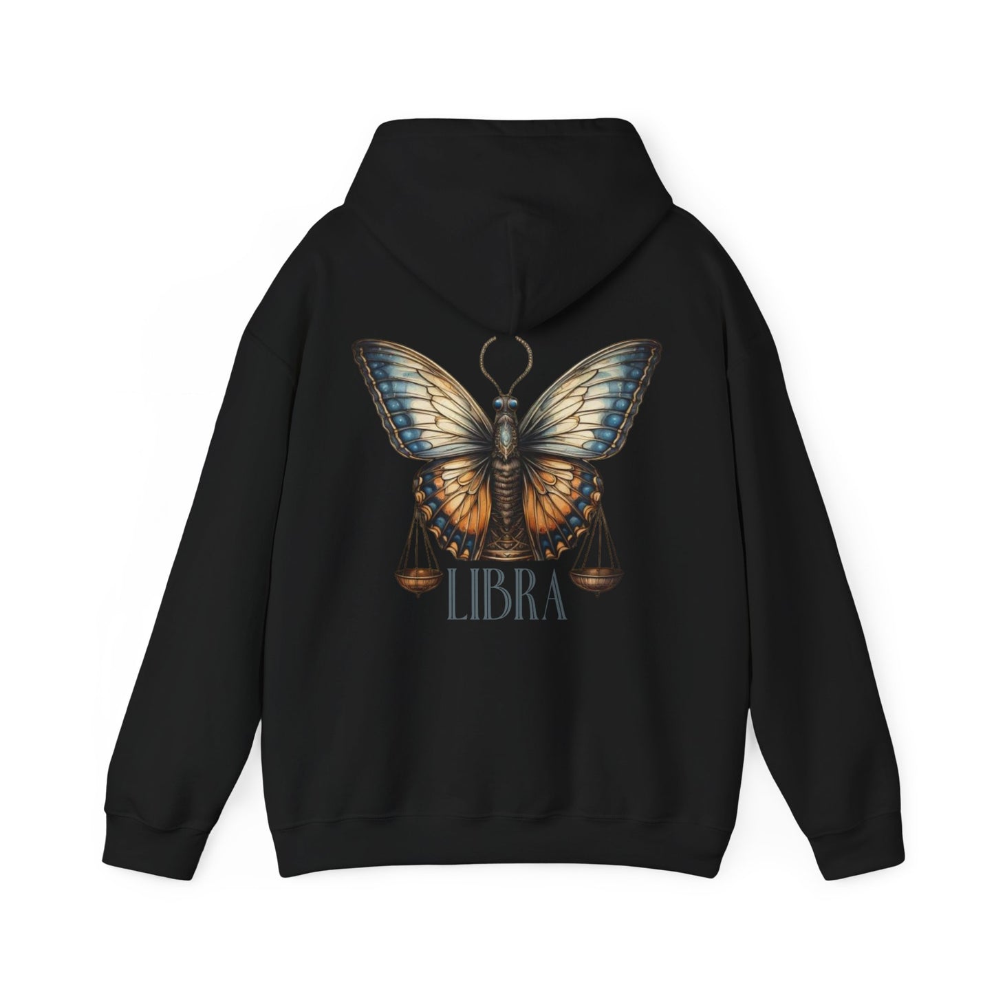 Libra Zodiac Hoodie: Butterfly Astrology Sweatshirt