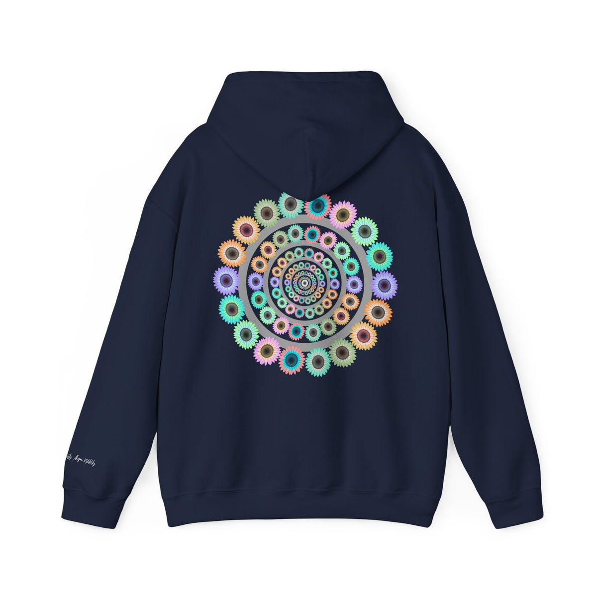 Bloom Softly Mandala Hoodie: Trippy Floral Festival Shirt