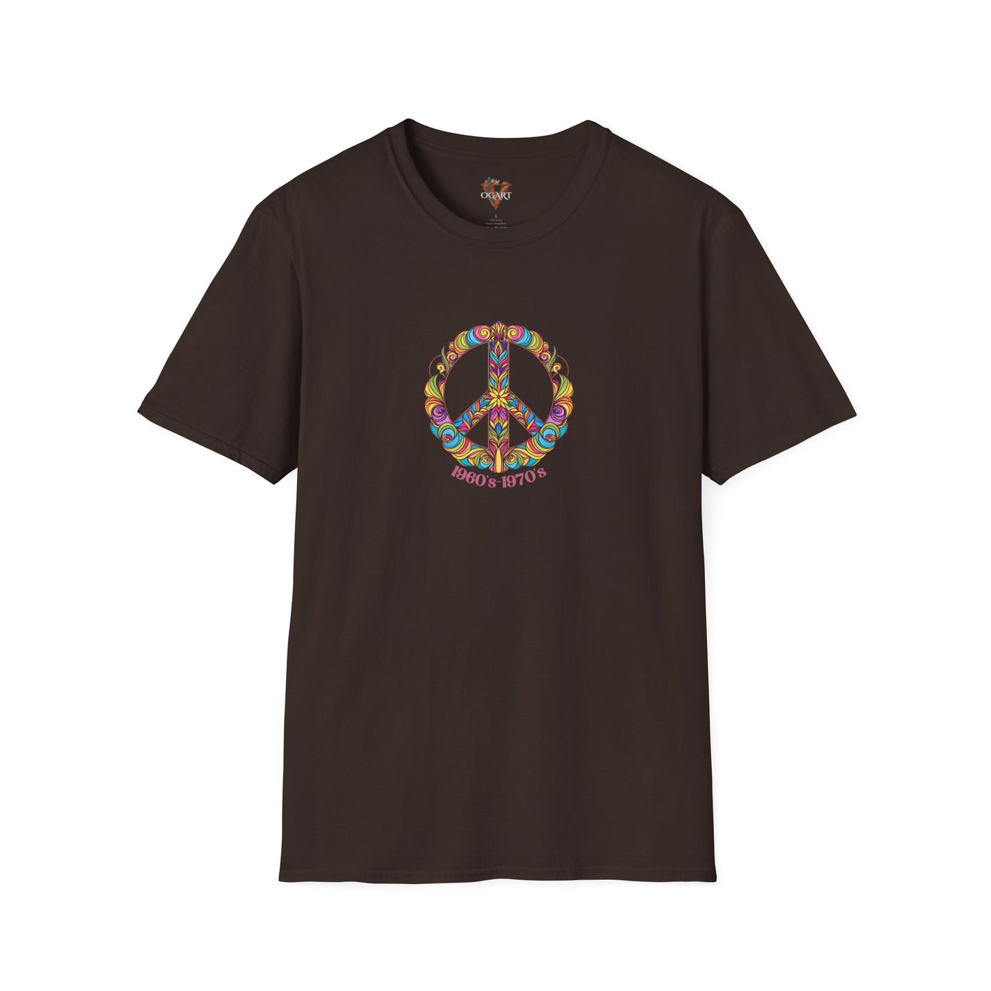 Retro Peace Graphic Tee: 60s 70s Hippie Style