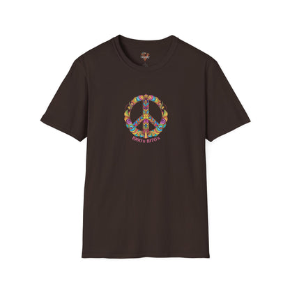 Retro Peace Graphic Tee: 60s 70s Hippie Style