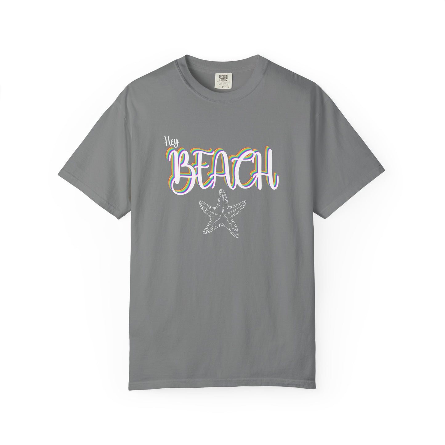 Hey Beach Shirt: Rainbow Summer Starfish Tee