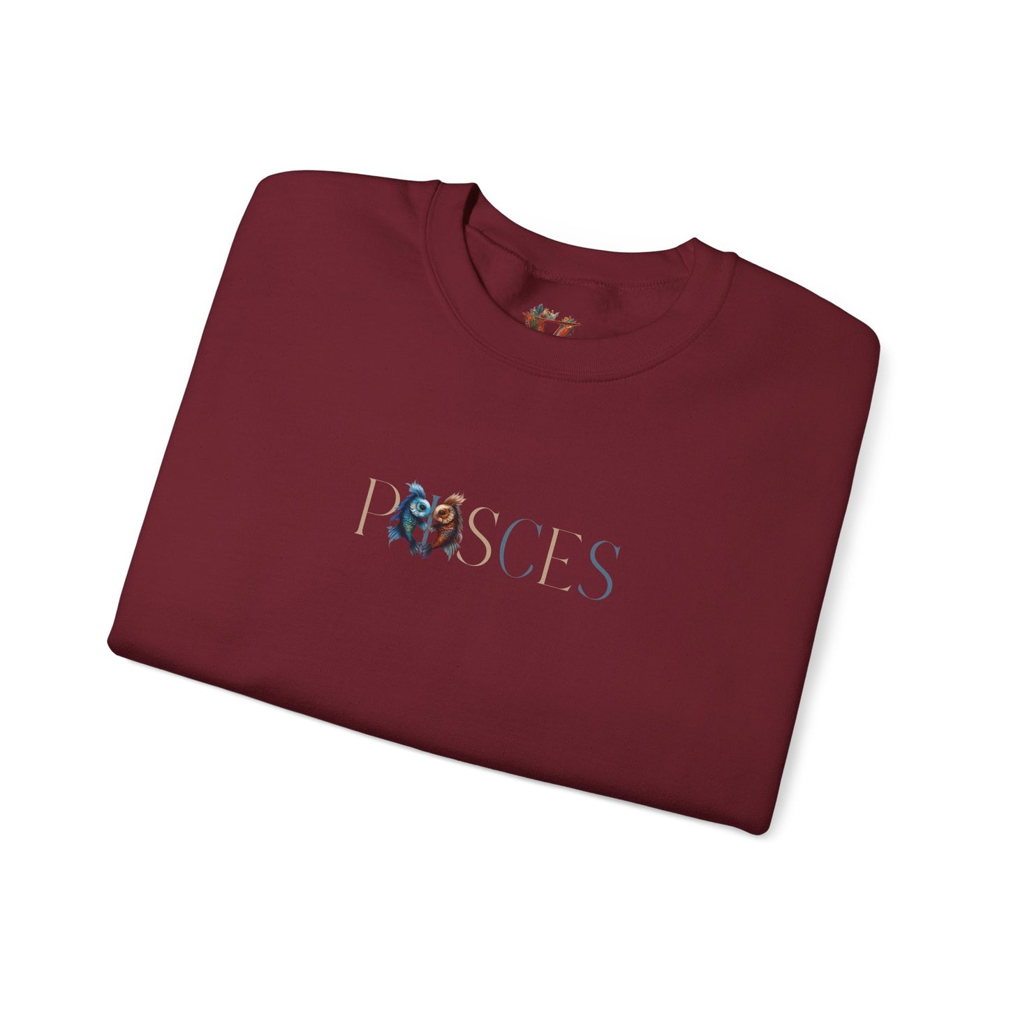 Classic Pisces Zodiac Sweatshirt – Blue & Beige