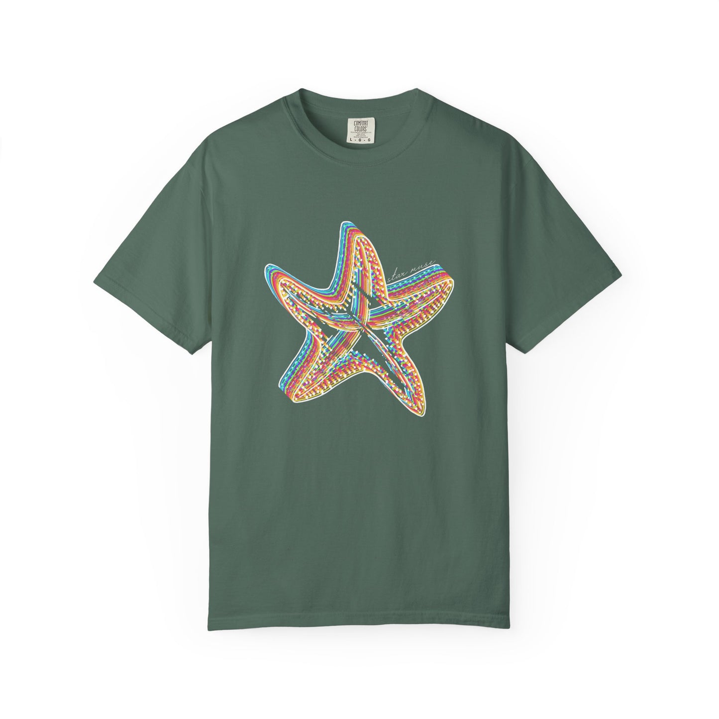 Starfish Rainbow T-Shirt: Summer Beach Clothing