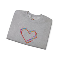 3D Colorful Heart Sweatshirt – Comfort and Artistry