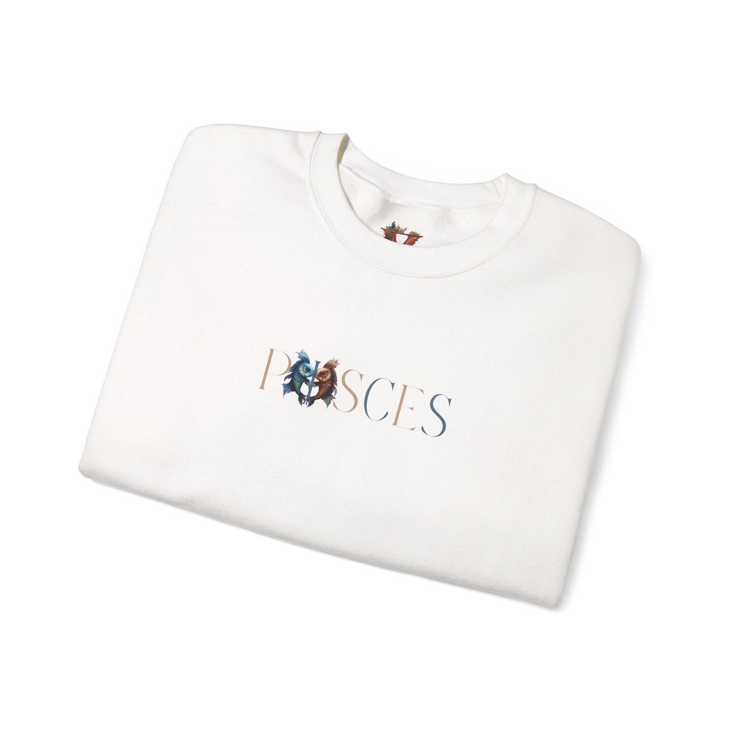 Classic Pisces Zodiac Sweatshirt – Blue & Beige