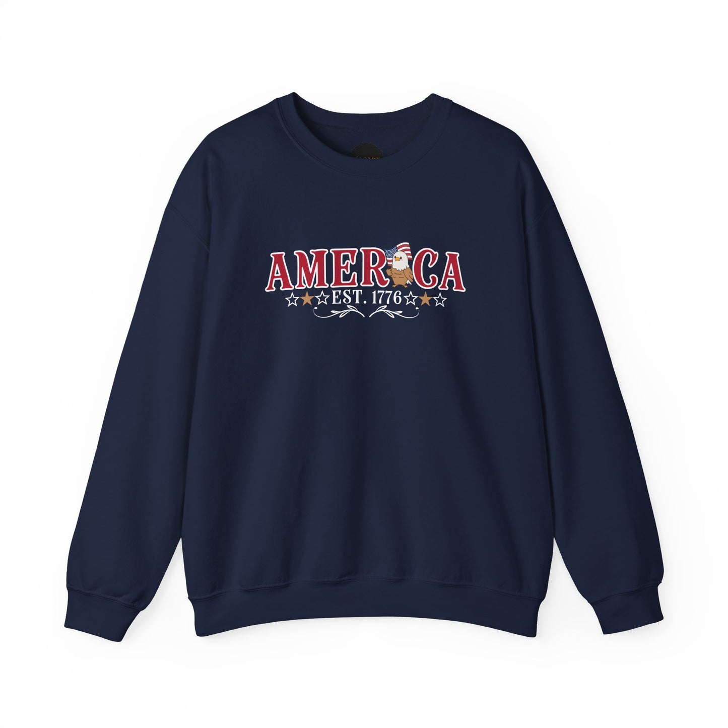 Patriotic America Eagle Sweatshirt: 1776 USA Flag 250 Years Of Freedom Shirt