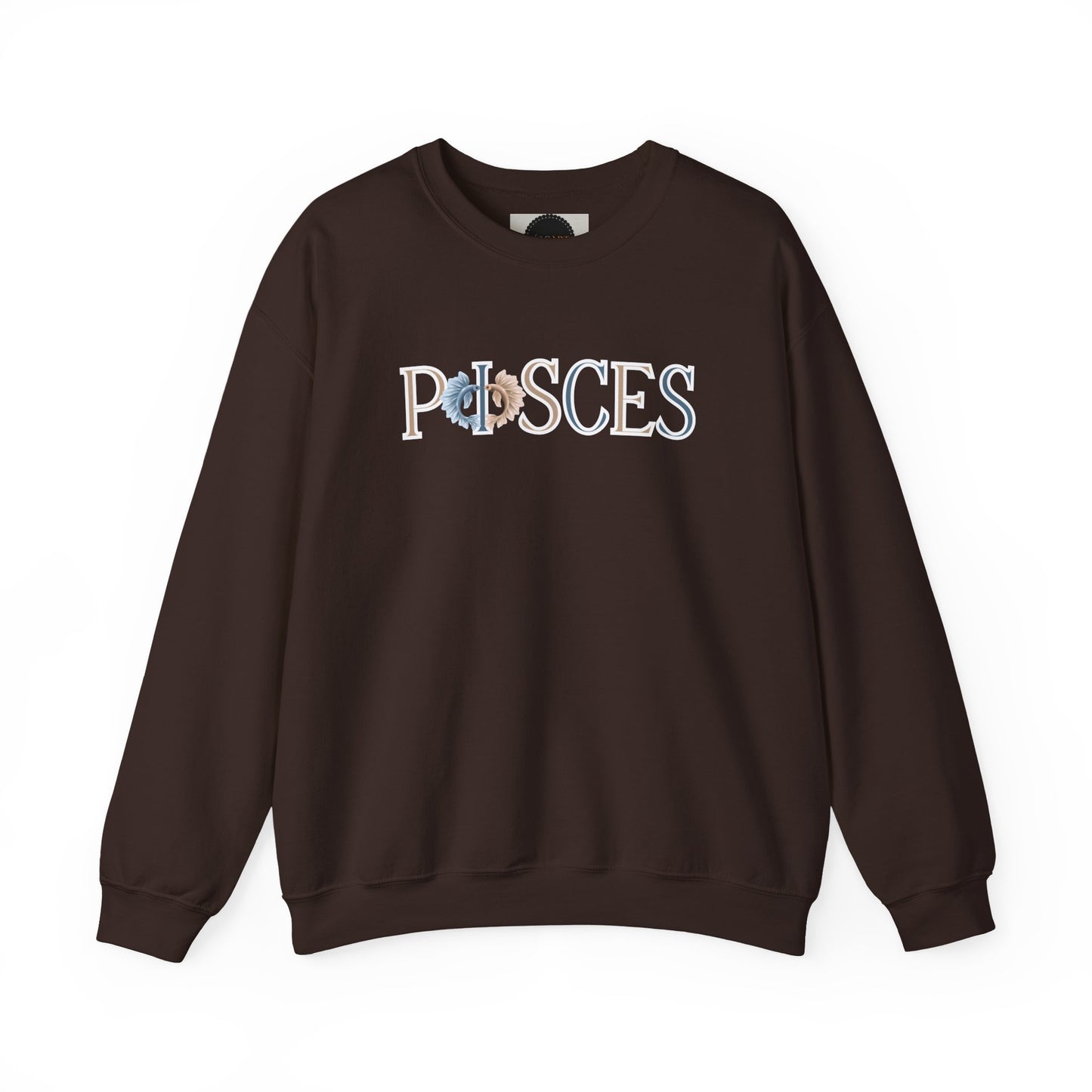 Pisces Zodiac Sweatshirt: Two Fish Astrology Crewneck