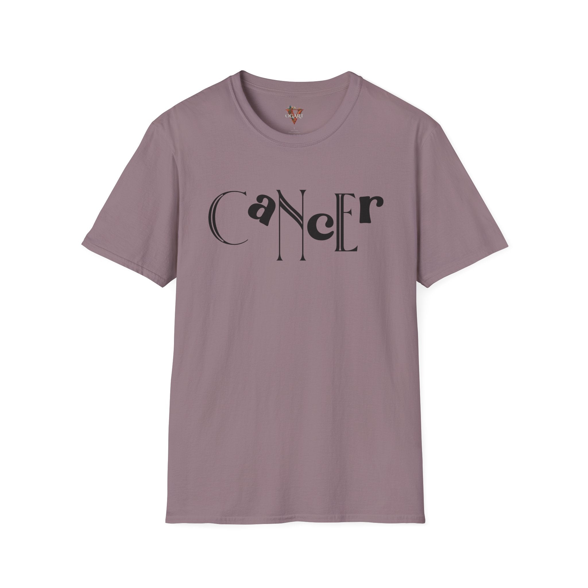 Duality Cancer T‑Shirt – Bold Zodiac Wordmark Tee - Vogart