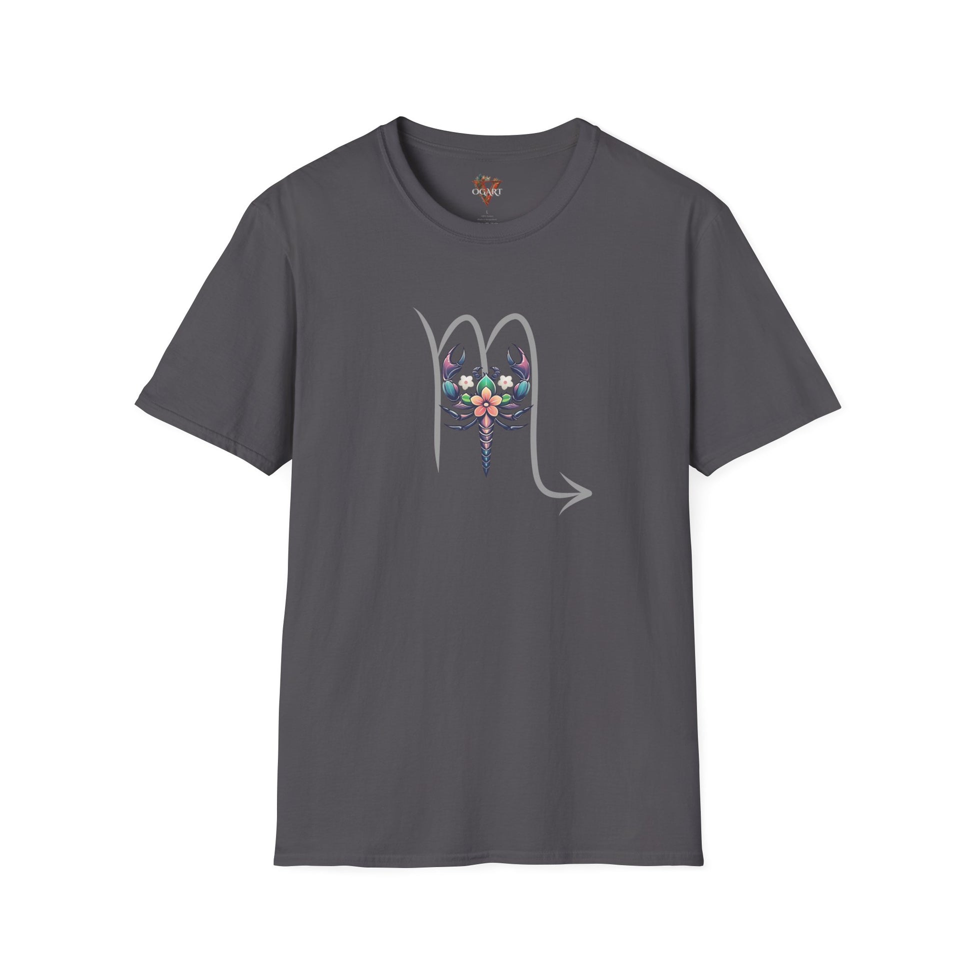 Scorpio Floral Emblem T-Shirt – Zodiac Scorpion Design