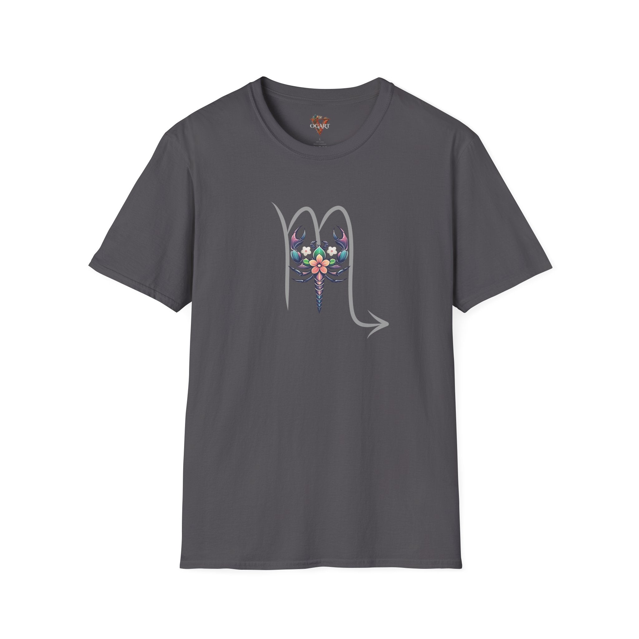 Scorpio Floral Emblem T-Shirt – Zodiac Scorpion Design
