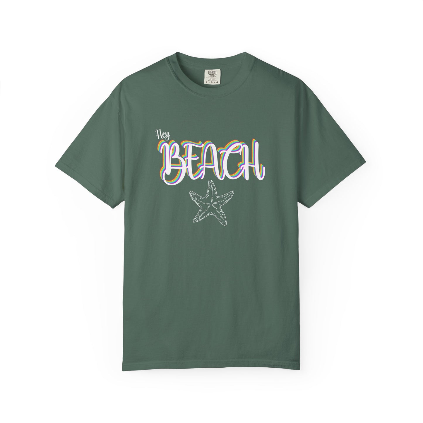 Hey Beach Shirt: Rainbow Summer Starfish Tee