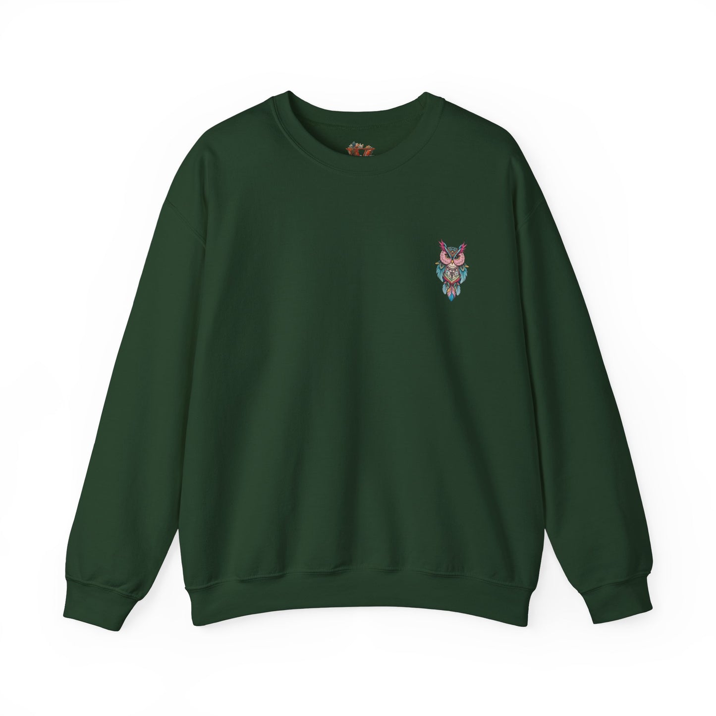 Grumpy Glow Owl Crewneck Sweatshirt - Soft And Warm