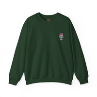 Grumpy Glow Owl Crewneck Sweatshirt - Soft And Warm