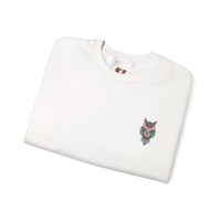 Grumpy Glow Owl Crewneck Sweatshirt - Soft And Warm