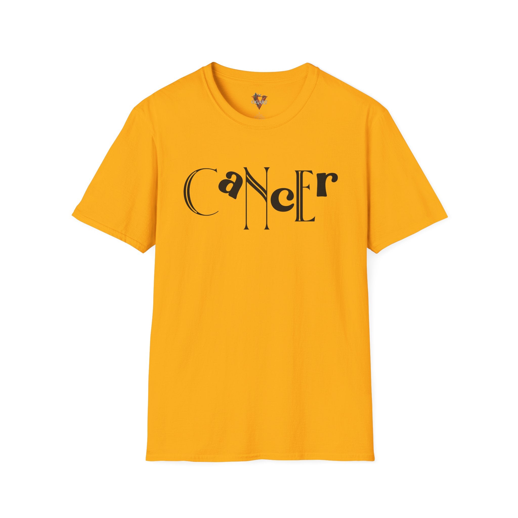 Duality Cancer T‑Shirt – Bold Zodiac Wordmark Tee - Vogart