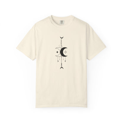 Gemini Celestial T-Shirt: Twin Moon Comfort Colors Tee