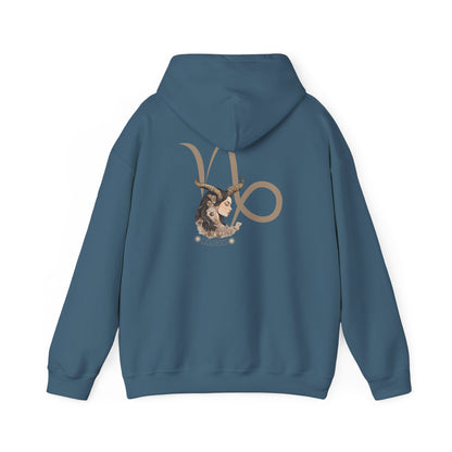Capricorn Zodiac Hoodie: Back Print - Birthday Gift