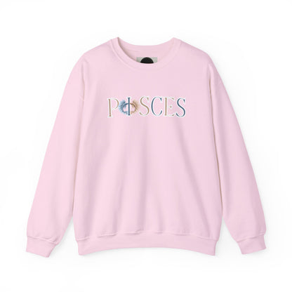Pisces Zodiac Sweatshirt: Two Fish Astrology Crewneck