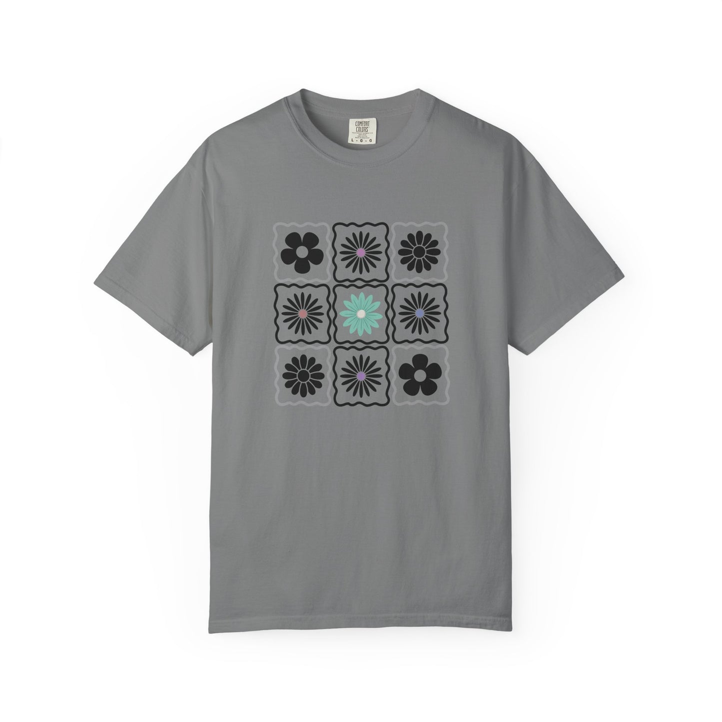 Trendy Boho Floral T-Shirt: Comfort Colors Summer Tee