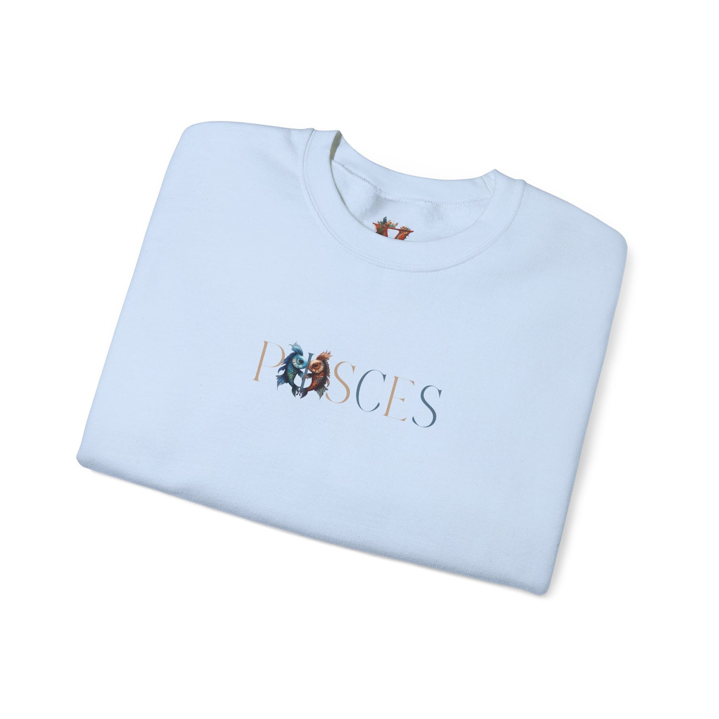 Classic Pisces Zodiac Sweatshirt – Blue & Beige