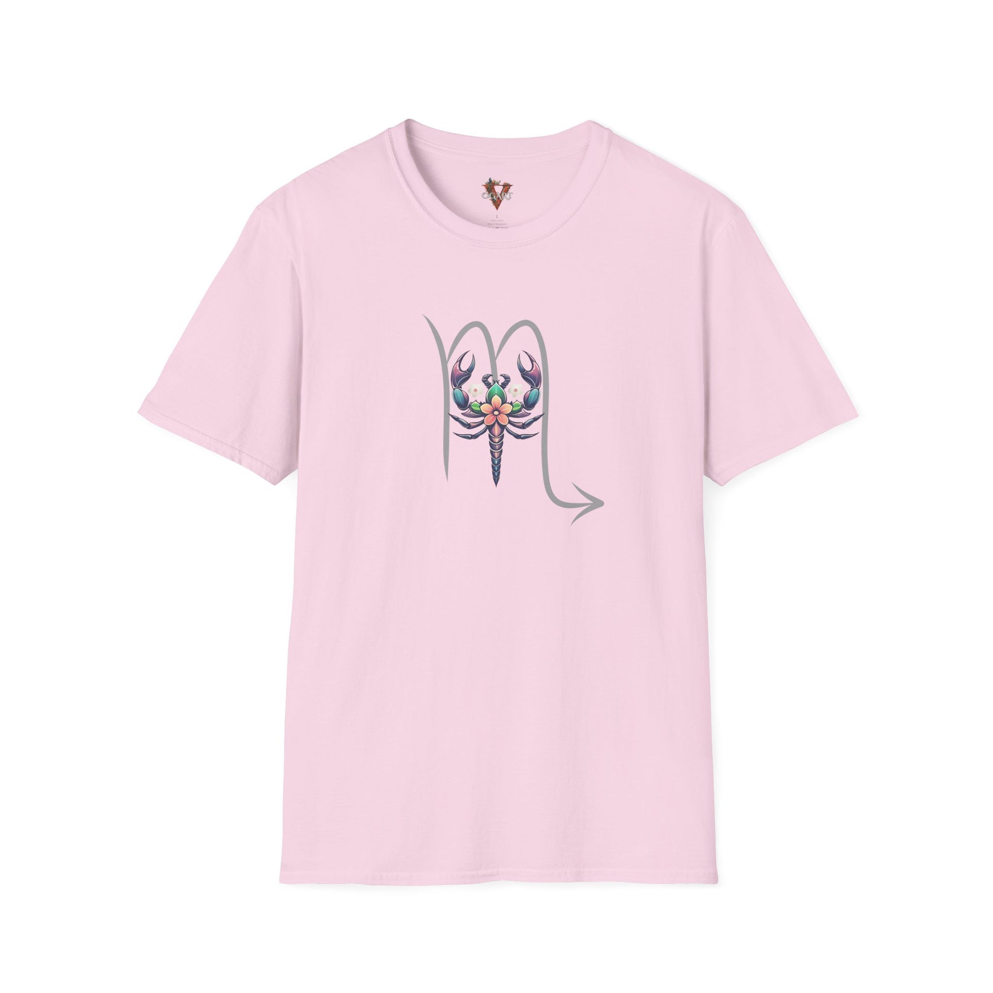 Scorpio Floral Emblem T-Shirt – Zodiac Scorpion Design