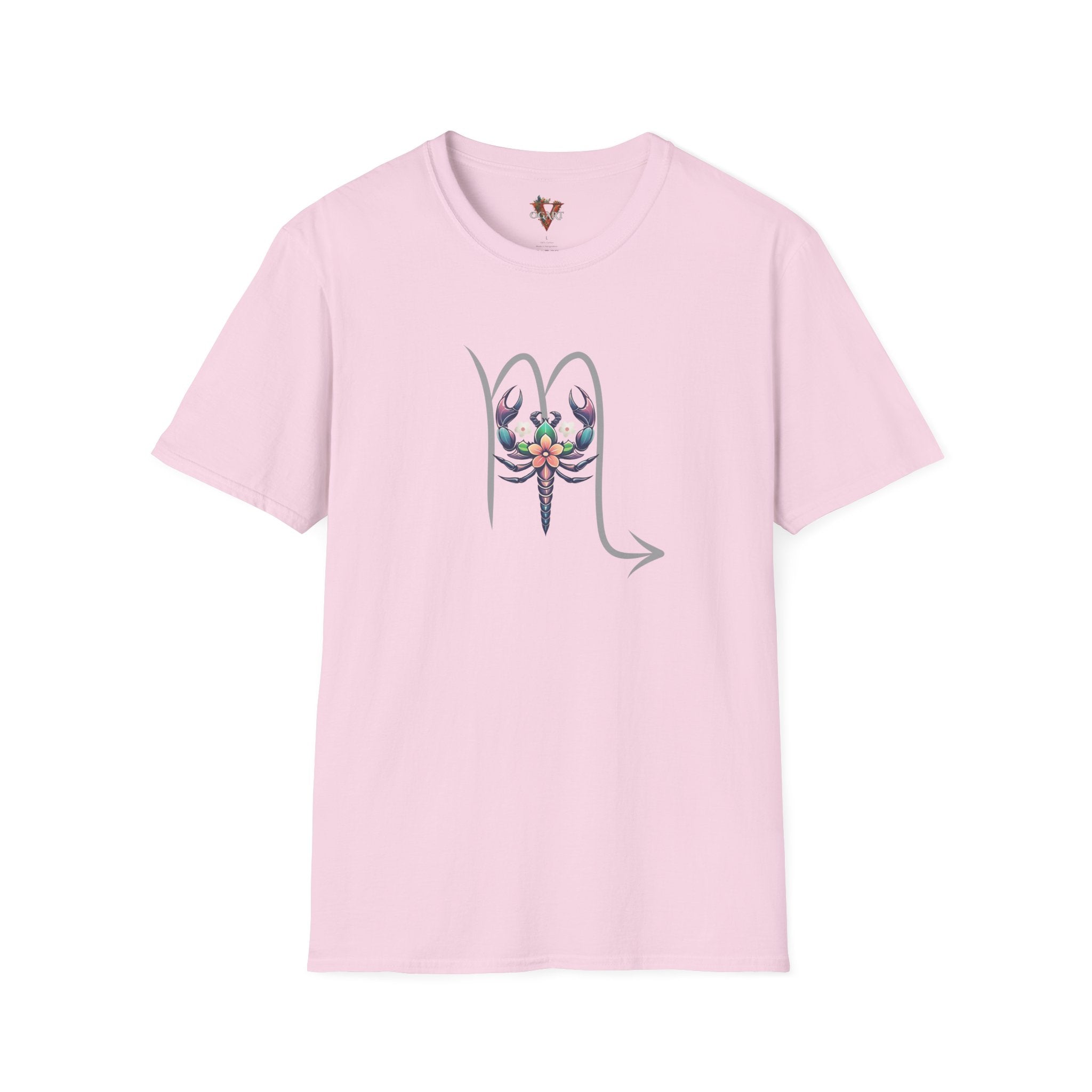 Scorpio Floral Emblem T-Shirt – Zodiac Scorpion Design