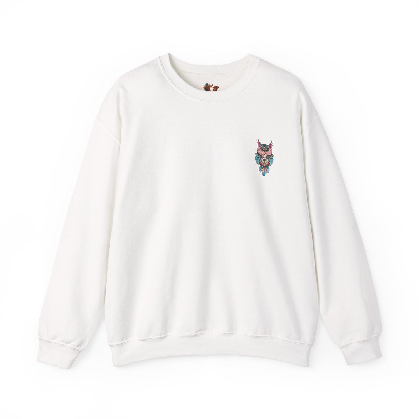 Grumpy Glow Owl Crewneck Sweatshirt - Soft And Warm