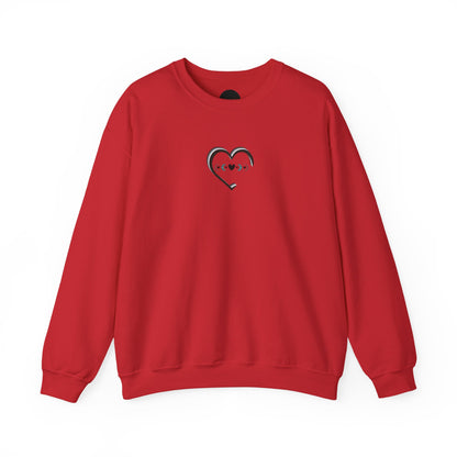 3D Moon Phase Heart Sweatshirt: Celestial Shirt